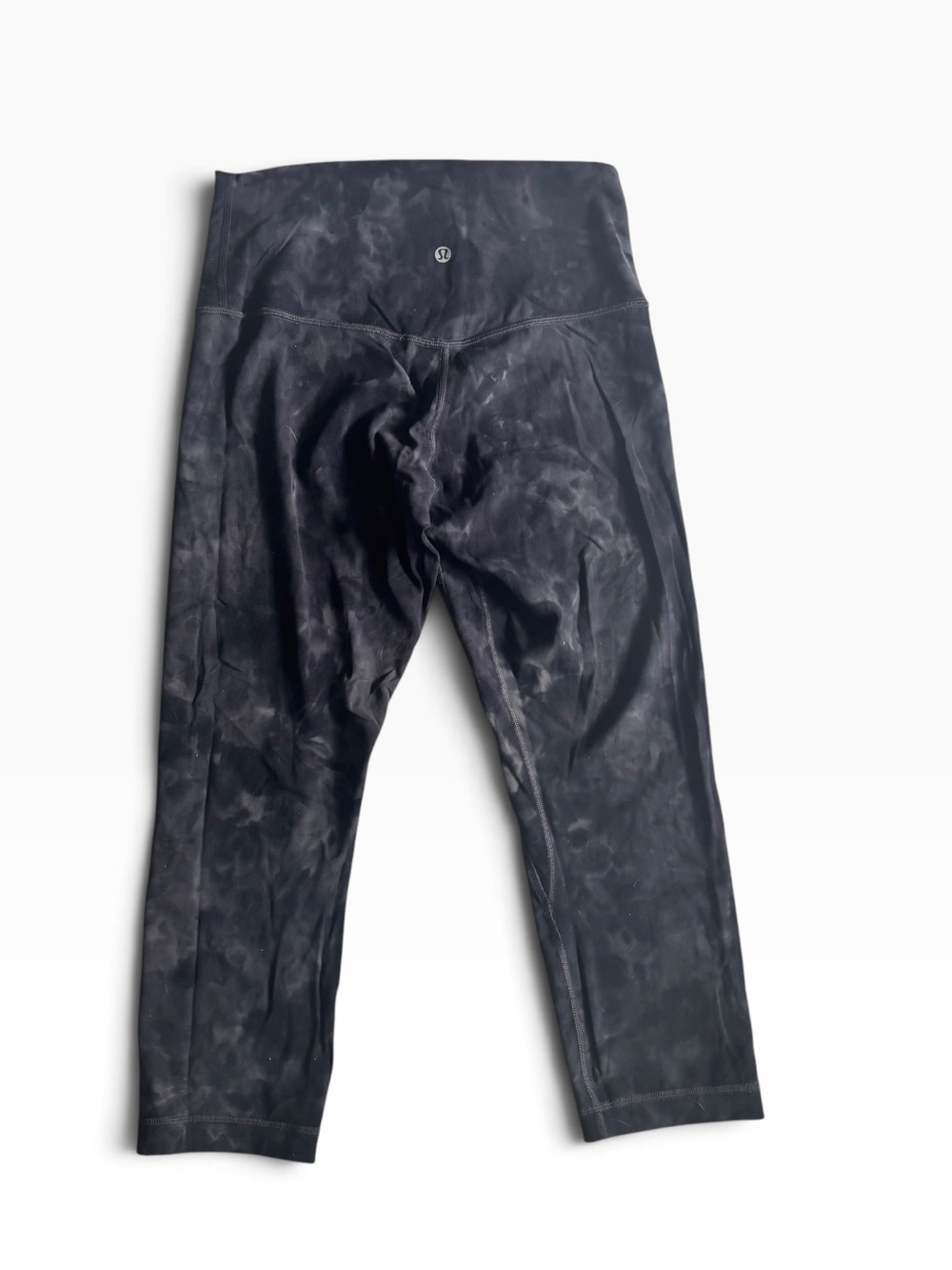 Lululemon Black Tie Dye Cropped Leggings - 8
